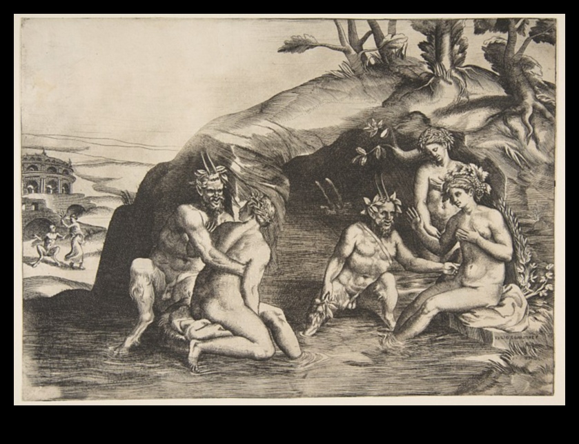 Satiri și nimfe: spiritele naturii în arta greacă